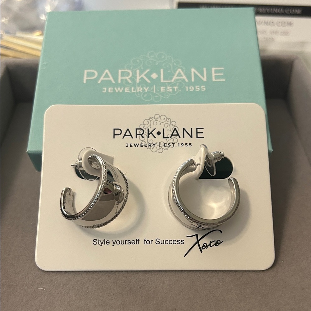 Park Lane Silver Orbit Earrings